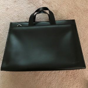 Designer leather attaché